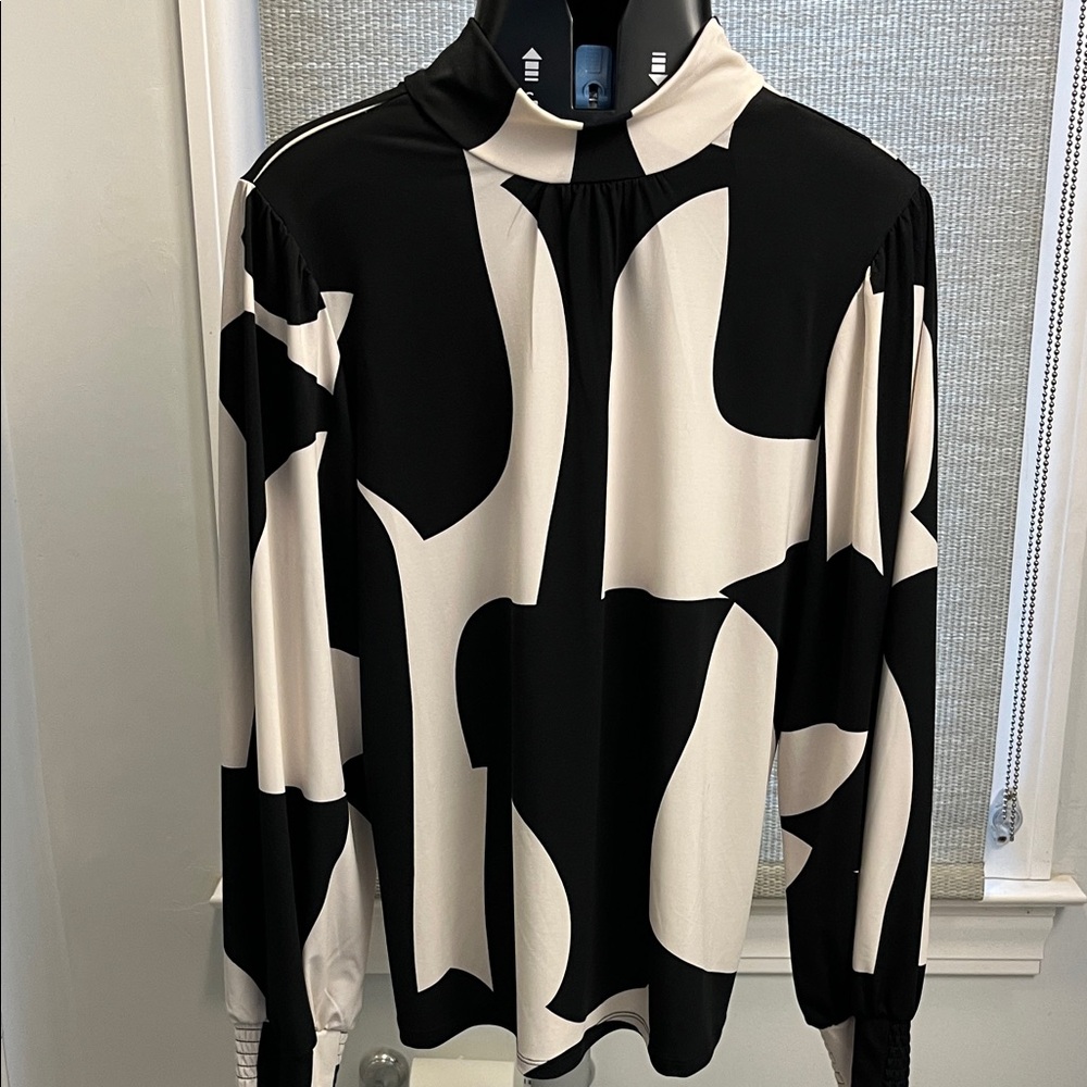 Sanctuary Monochrome Geometric Top